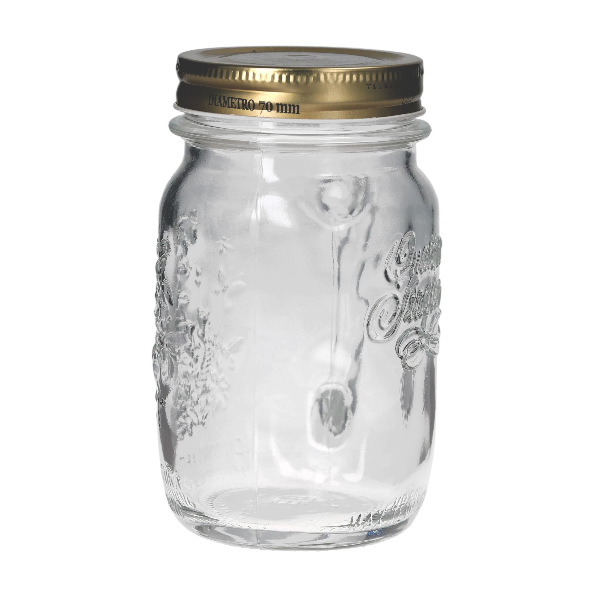 Null 2er Set Trinkglas Mit Henkel Und Deckel Original Quattro Stagioni Glas 0,415L - Inkl. Bormioli Rezeptheft – Bild 2