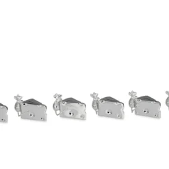 Null Tischkartenhalter-Garnitur 6-teilig, "Käse/Maus" Inklusive 6 Namenskarten, Versilbert