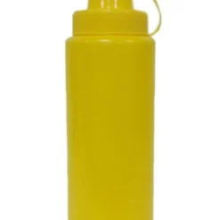 Metro-professional METRO Professional Quetschflasche, PE/PP, Ø 8 Cm, Höhe: 26.5 Cm, 1025 Ml, Gelb Mit Verschlusskappe Ideal Für Ketchup, Senf, Mayo, Soßen Oder Olivenöl