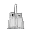 Null Salz- & Pfeffer - Menage Set 2-teilig, Je Flasche: H 8,5cm D 4,0cm, 50ml, Glas/Edelstahl