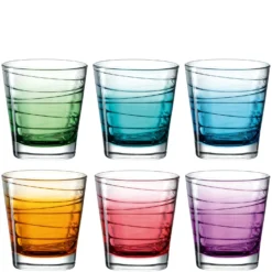 Leonardo Trinkglas VARIO STRUTTURA 6 Stück Sortiert 250 Ml Farbverlauf