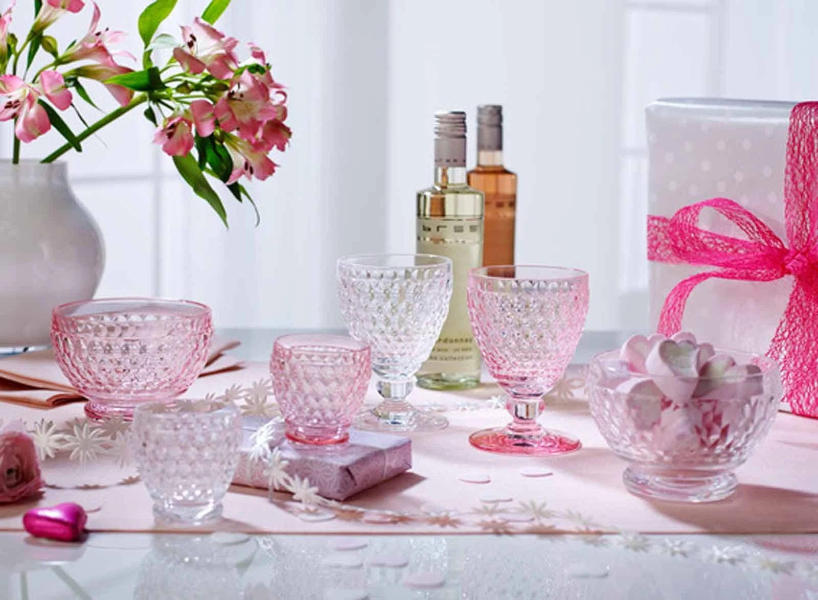 Villeroy & Boch Boston Coloured Weißwein- & Sektgläser Set 12er Set Rosa – Bild 6