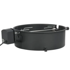 VidaXL BBQ Rotisserie Ring Set 47 Cm Schwarz