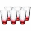 Leonardo OPTIC Trinkglas Groß 300 Ml Roter Boden 6er Set