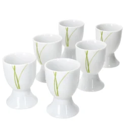 Null 6er Set Bali Eierbecher 6 Personen Grüne Grashalme - 6 X Eierbecher