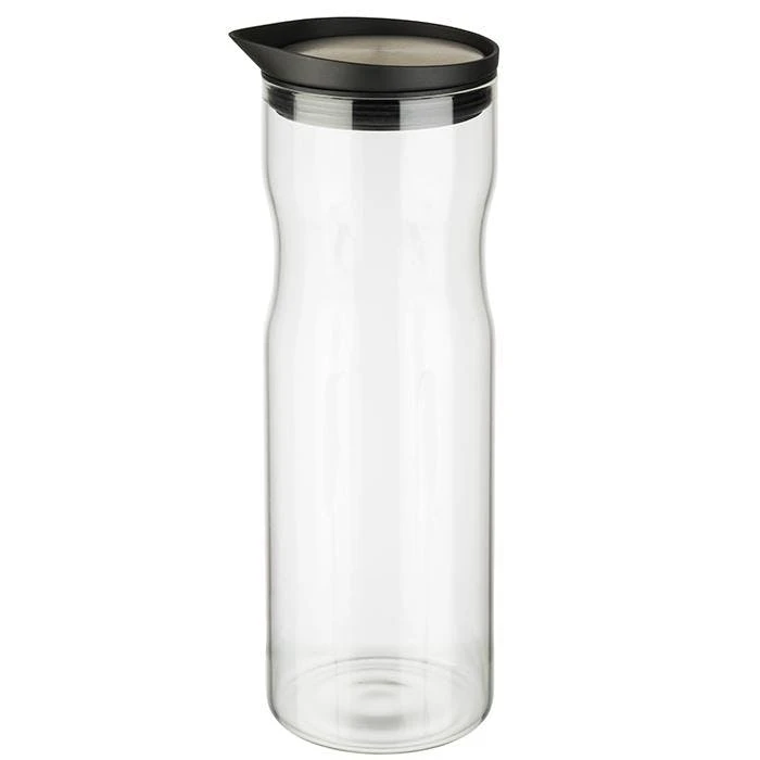 APS Glaskaraffe -LINES- Ø 8 Cm, H: 27 Cm, 0,9 Liter 4 APS Glaskaraffe -LINES- Ø 8 Cm, H: 27 Cm, 0,9 Liter – Bild 4