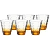 Leonardo OPTIC Trinkglas Klein 215 Ml Orangener Boden 6er Set