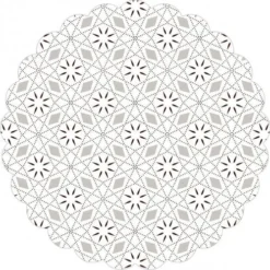 Mank Deckchen Mia In Braun, Tissue Mit Folienbeschichtung, 105 Mm, 250 Stück - Untersetzer Ornamente Einweg