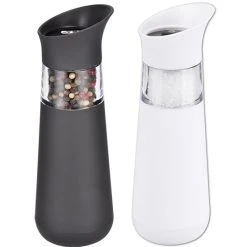 Null 2er Set Elektrische Salz- Und Pfeffermühlen Salzmühle Pfeffermühle Gewürzmühle