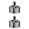 Null 2er Set Drehaschenbecher Ascher Windaschenbecher Aschenbecher Drehascher