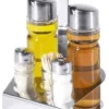 Contacto 2x Menage, 5-teilig Öl/Essig, Salz/Pfeffer,Stocher