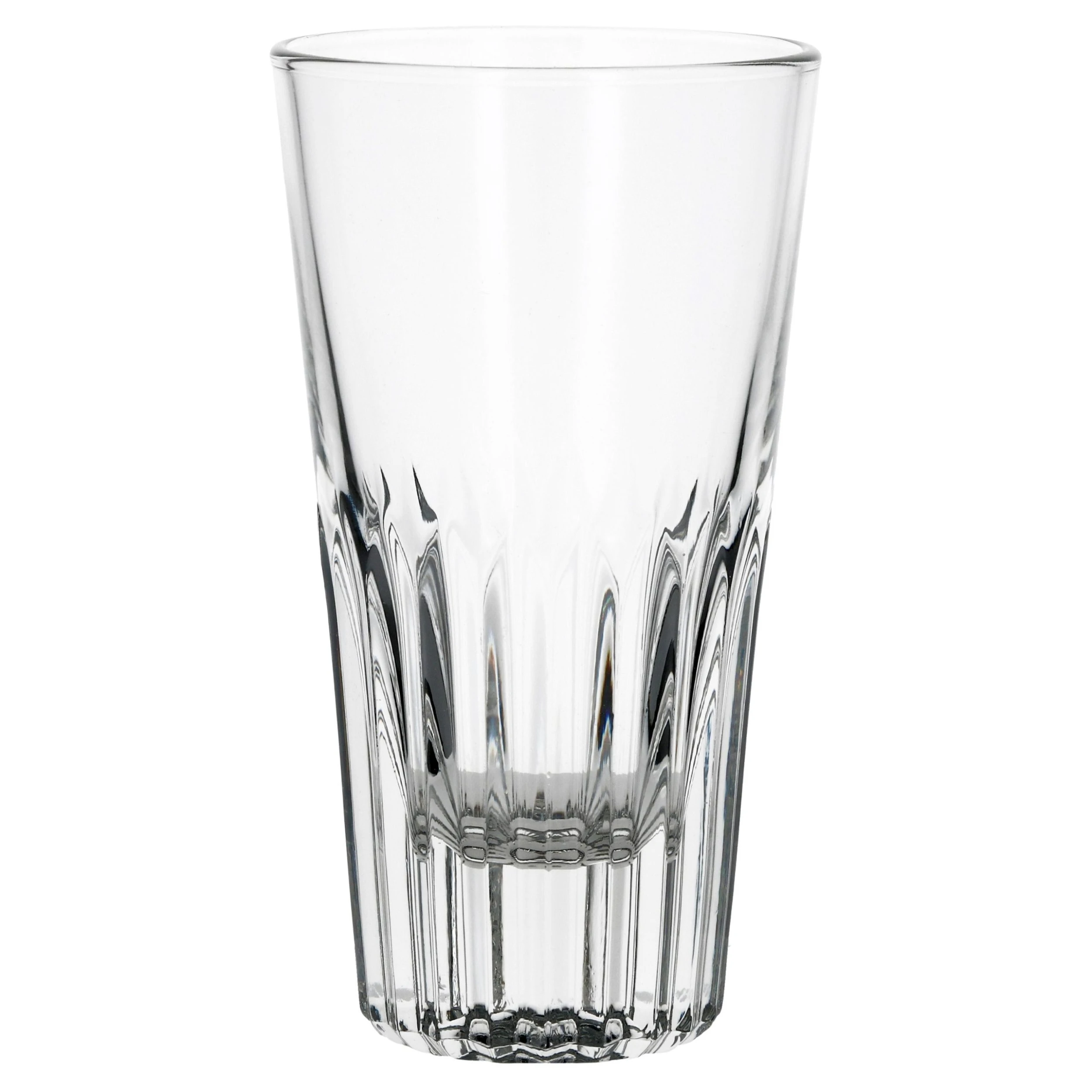 Null 48er Set Rialtobecher Arosa 16cl Likörglas Whiskybecher Mit Streifenrelief Kristallklar – Bild 6