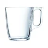 Arcoroc ARC L3693 Voluto Bockbecher, Kaffeebecher, Kaffeetasse, 250ml, Glas, Transparent, 6 Stück