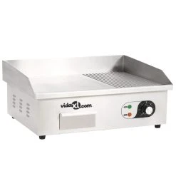 VidaXL Elektrische Grillplatte Aus Edelstahl 3000 W 54x41x24 Cm
