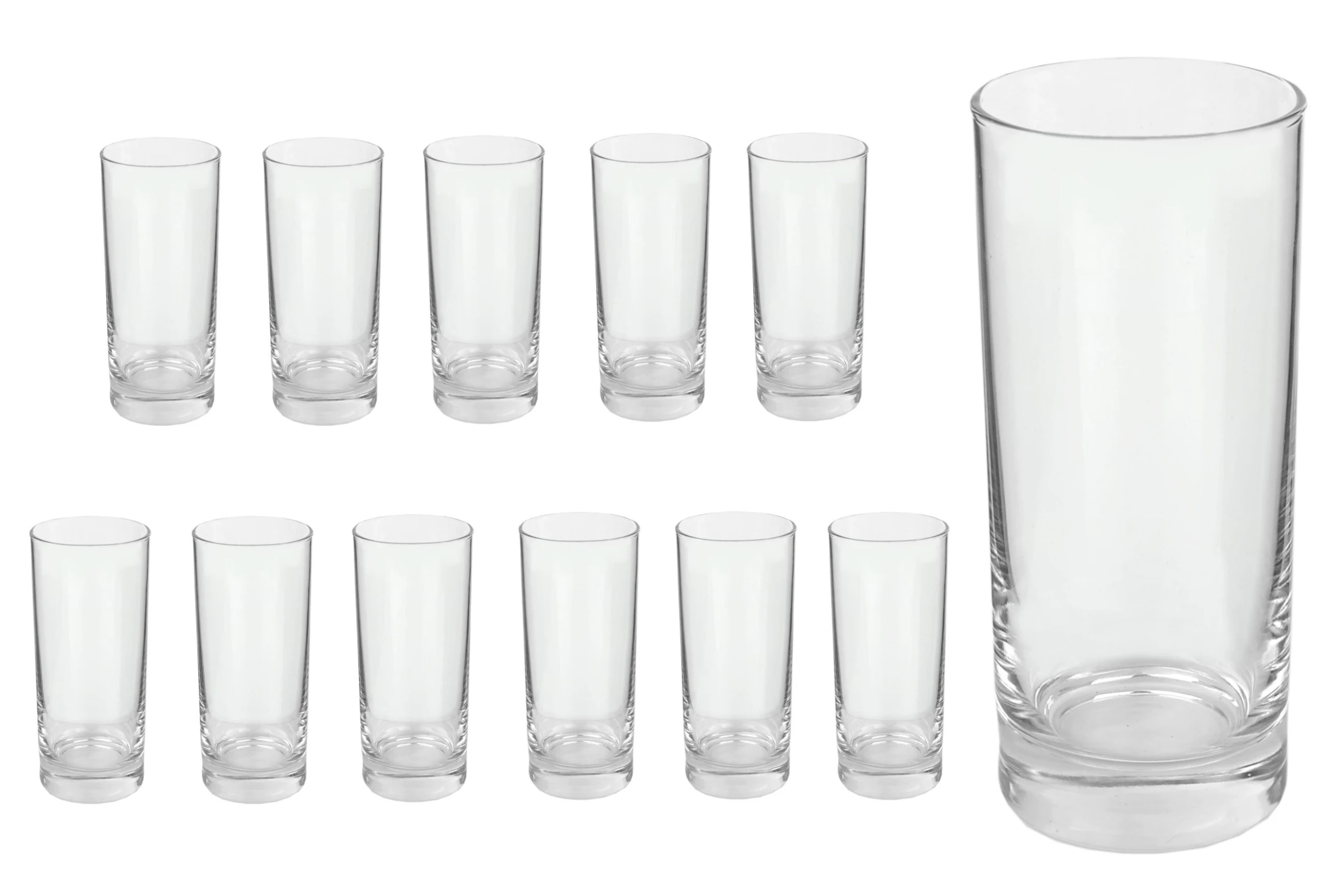 Null 3er Set Longdrinkglas Gala 280 Ml Wasserglas Tumbler – Bild 2
